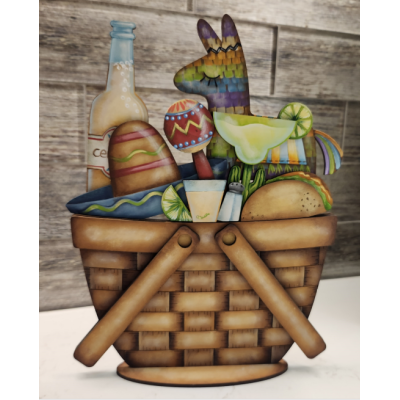 Cinco de Mayo Interchangeable for Celebration Basket E-Pattern by Sandy Le Flore