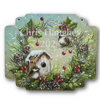 Chickadee Christmas Wreath Ornament Pattern by Chris Haughey