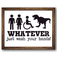 Whatever Just Wash Your Hands Stencil