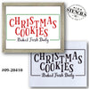 Christmas Cookies Baked Fresh Daily Stencil