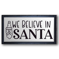 We Believe in Santa Stencil