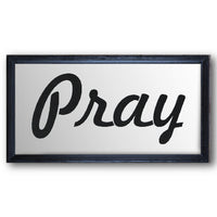 Simple Sayings:  Pray Script Stencil