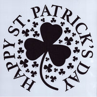 Happy St. Patrick's Day Round Stencil