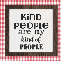 Kind People Stencil