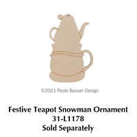 Festive Teapot Snowman E-Pattern By Paola Bassan