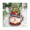 Festive Teapot Santa Pattern By Paola Bassan