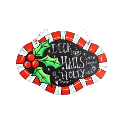 Deck the Halls Garden Plaque Pattern