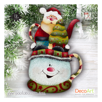 Festive Teapot Snowman E-Pattern By Paola Bassan