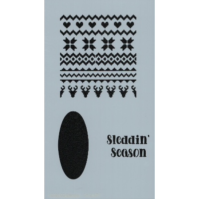 Chris Haughey's Sleddin' Season Stencil