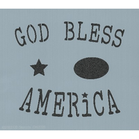 God Bless America Sam Stencil