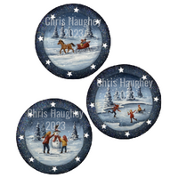 Frolic in the Snow Ornaments Pattern by Chris Haughey