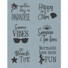 Word Blocks: Beach Stencil