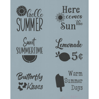 Word Blocks: Summer Stencil