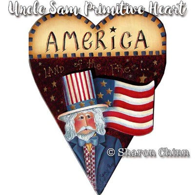 Uncle Sam Primitive Heart E-Pattern