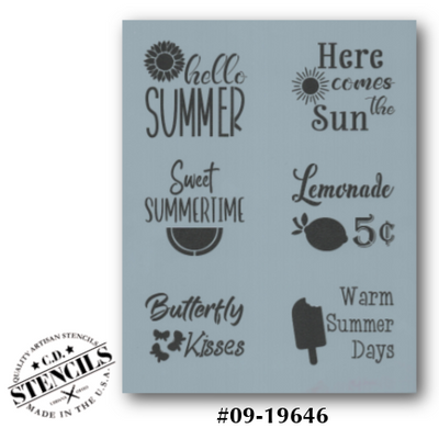 Word Blocks: Summer Stencil