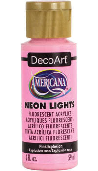 Decoart Americana Glow in The Dark Paint 2oz-Purple